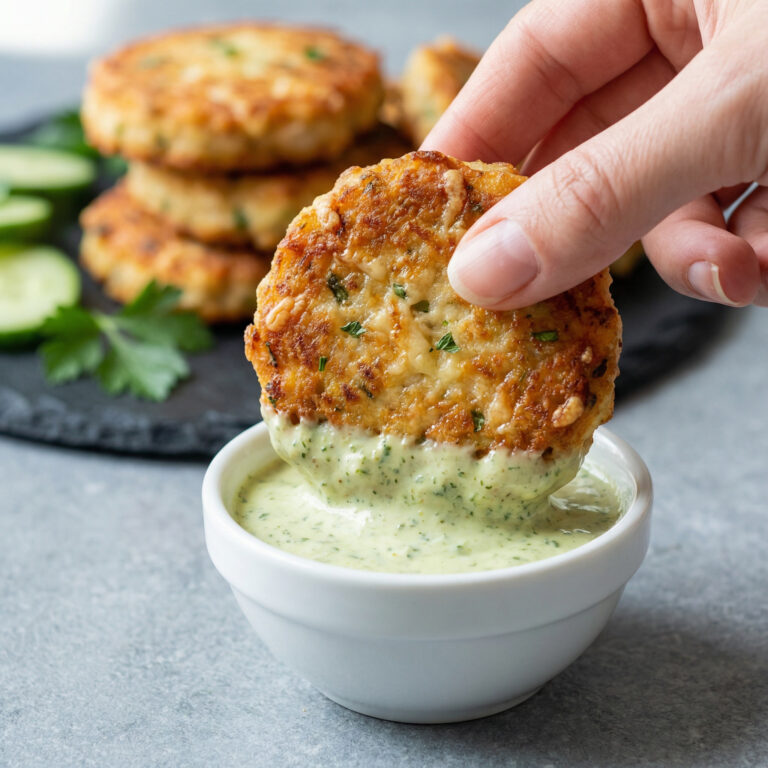 Cheesy Chicken Fritters