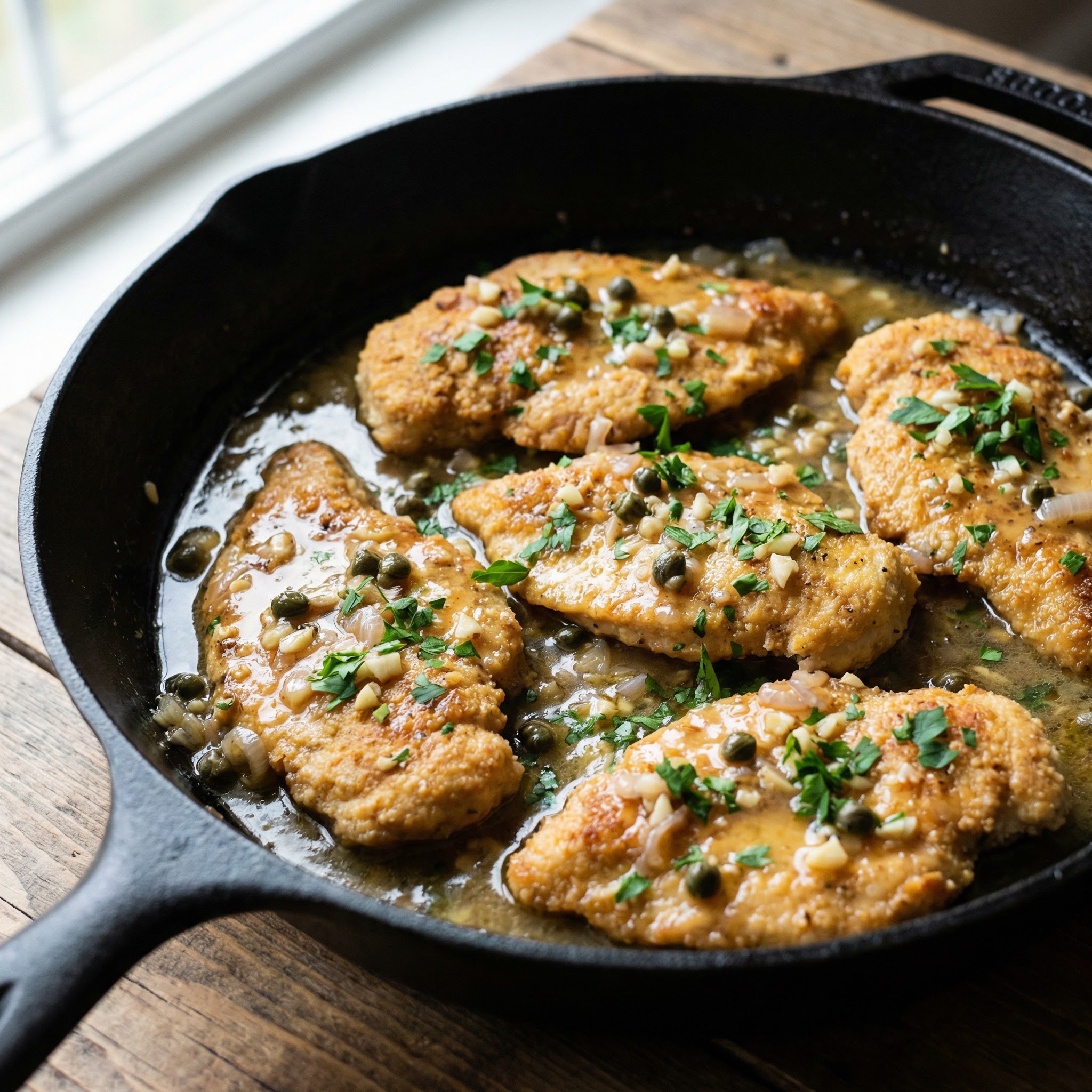 Keto Chicken Piccata with Lemon Butter